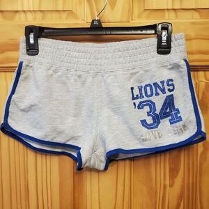 Victoria's Secret Pink Detroit Lions Shorts Medium Run Small